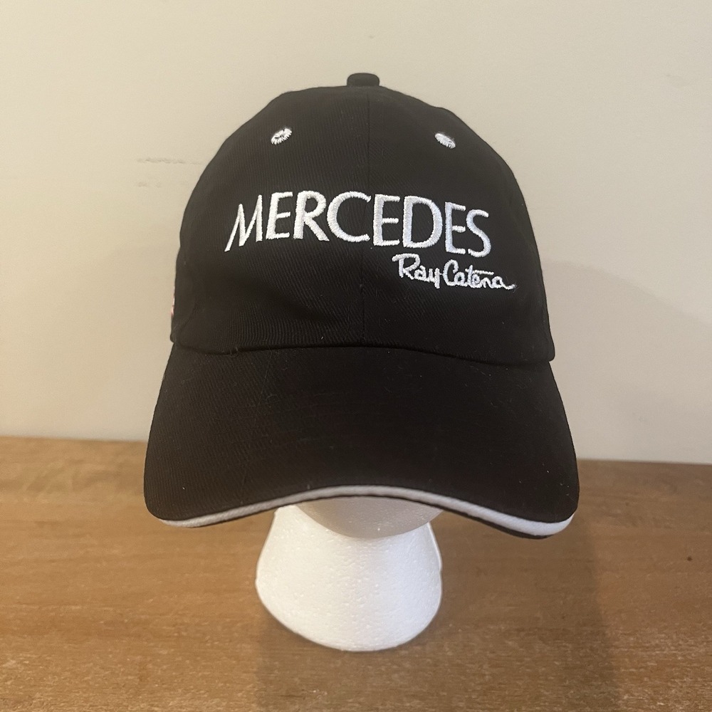 Mercedes Benz‎ Ray Catena Dealer Promo Hat Black Dad Cap Embroidered Logo Flag